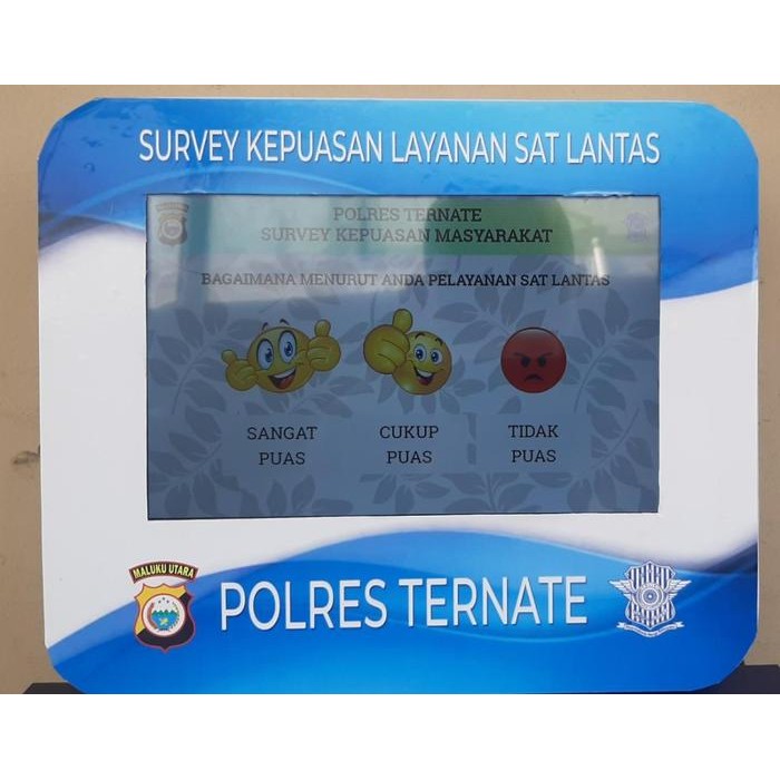 

Tablet 10" Survey Kepuasan Masyarakat dudukan dinding Elegan Custom - 10" Samsung