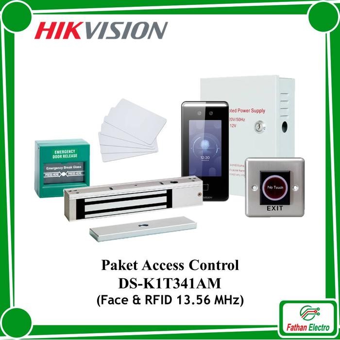 

Paket Access Door Hikvision DS-K1T341AM Face RFID Access Control