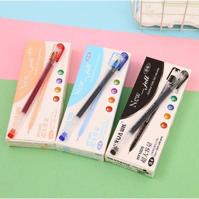

*KA* (1 PACK / 12 PCS) PULPEN GEL ZUIXUA ORIGINAL ASLI / PULPEN HITAM / BOLPEN BIRU / BALLPOINT MURAH NEW