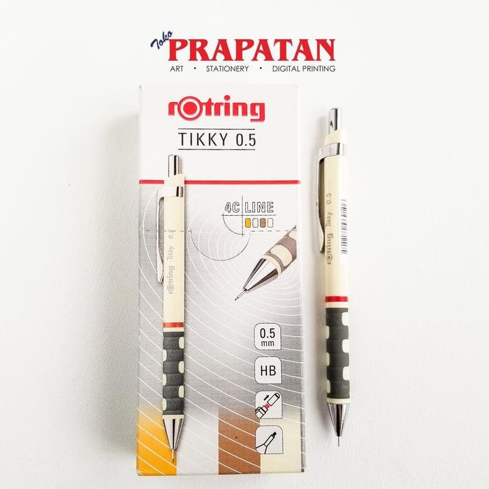 

TERLARIS! Rotring Tikky 0,5 Fine Lead Mechanical Pencil 4C 9106 - Spesifikasi