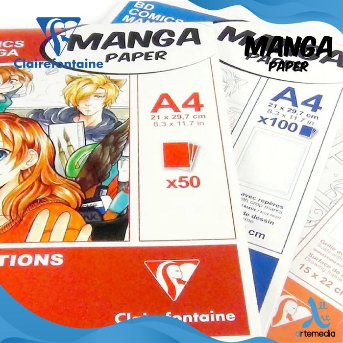 

TERLARIS! Kertas Gambar Clairefontaine Manga Paper Layout Storyboard Comic - A4 ILLUS LAYOUT