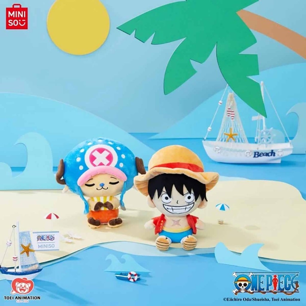 DF65YA MINISO X One Piece Boneka Chopper 27cm Boneka One Piece Doll Boneka Luffy - Chopper