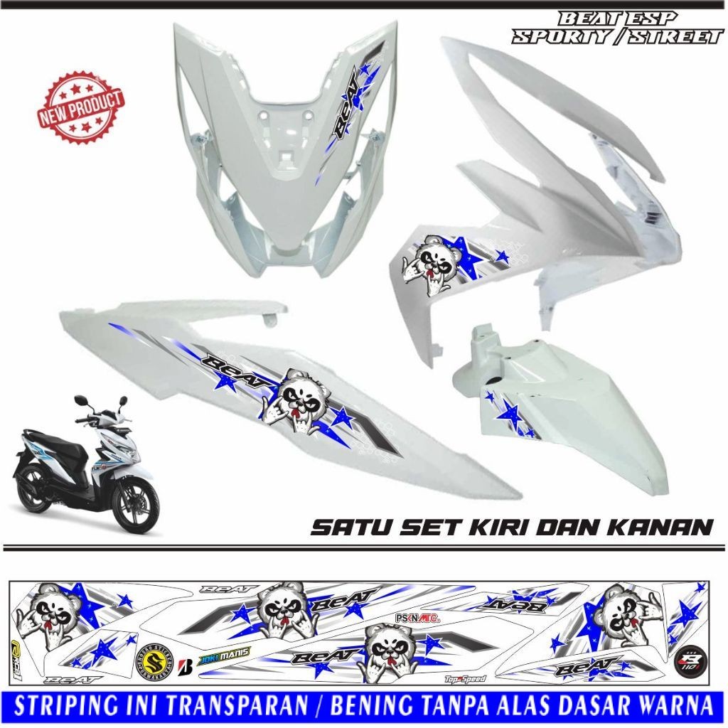 LIS MOTOR STRIPING HONDA BEAT ESP BEAT STREET STIKER BEAT SPORTY