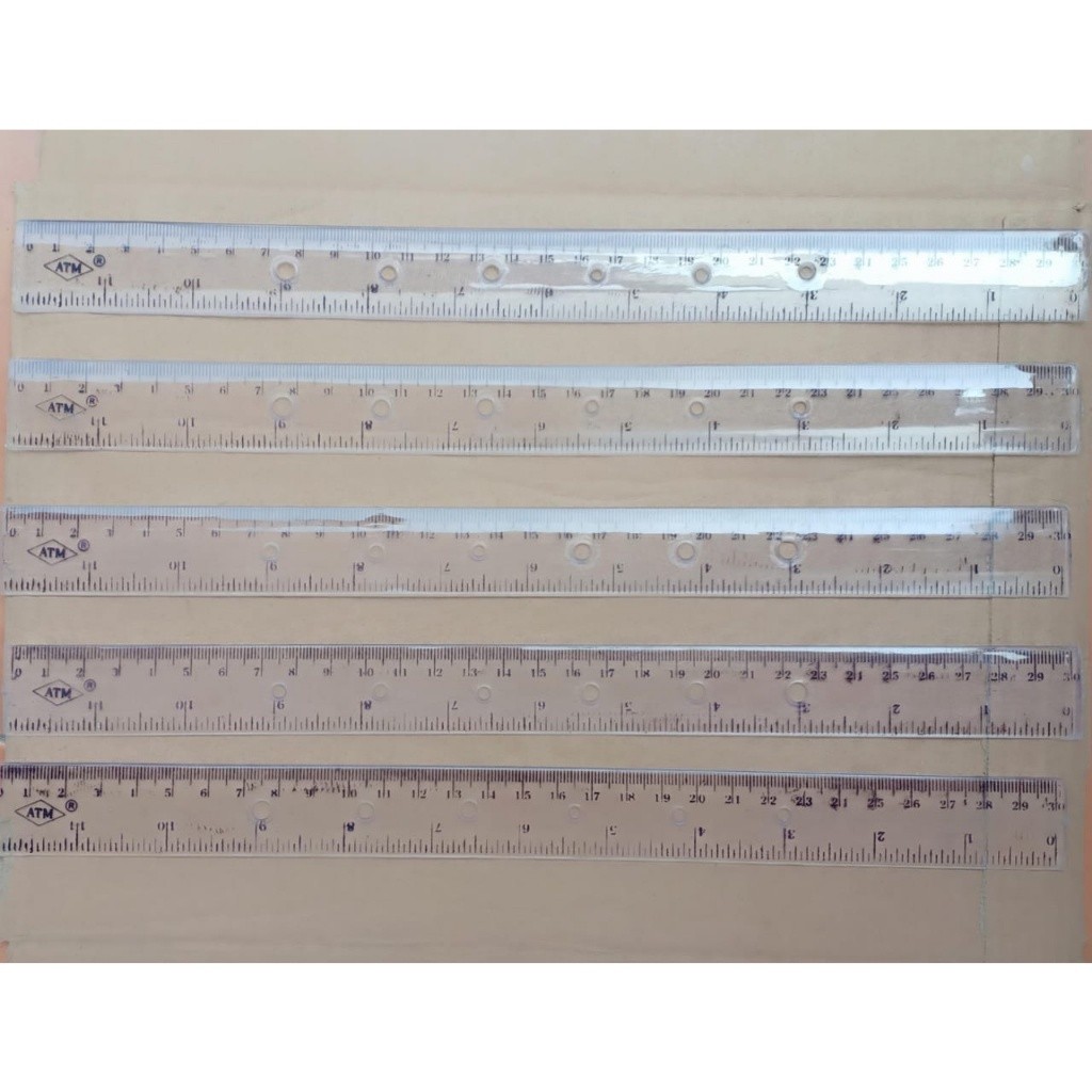 

RGT - 24 PC / 1 PACK PENGGARIS PLASTIK / PENGGARIS PLASTIK BENING 30 CM ISI 2 LUSIN