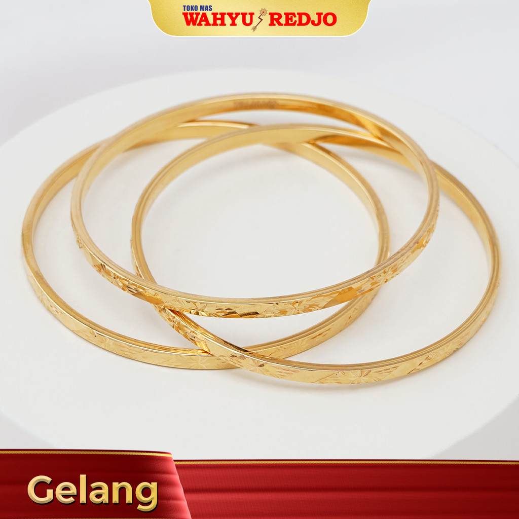 GELANG EMAS KADAR 16K WAHYU REDJO Size 6 VIII