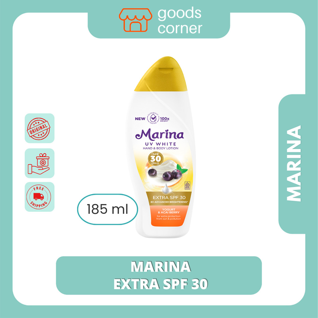 MARINA - Handbody Lotion White Extra SPF 30 - 185 ml