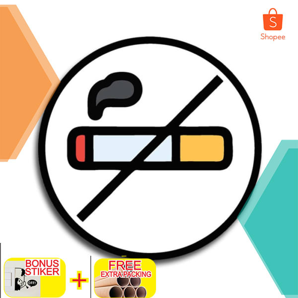 

tanda dilarang merokok logo papan sign no smoking Keren