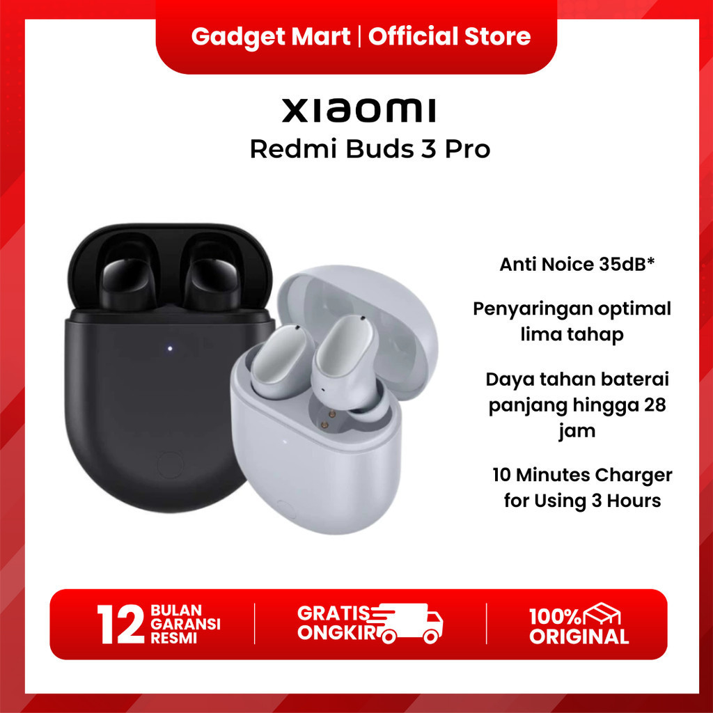 Xiaomi Redmi Buds 3 Pro - Garansi Resmi