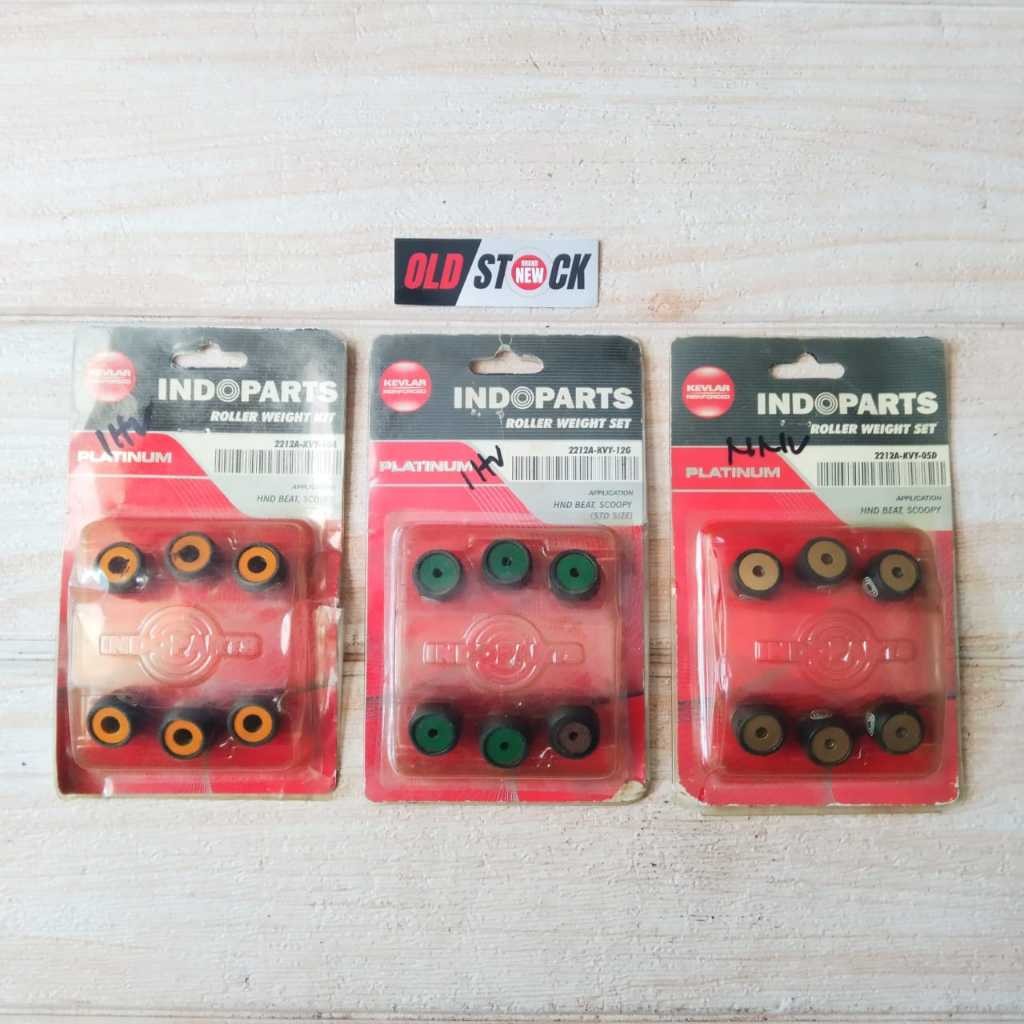SET INDOPARTS ROLLER  RACING ROLLER WEIGHT  HONDA BEAT SCOOPY KARBU /COD