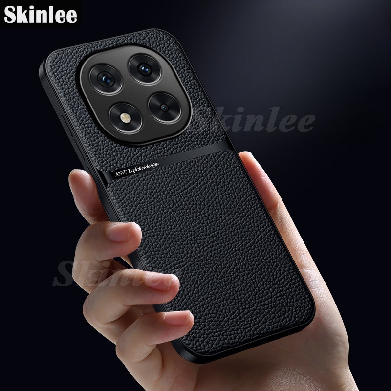 Phone Case For Redmi Note 14 13 12 Pro Plus Back Silicone Frame Shockproof Car Magnetic Holder Leath