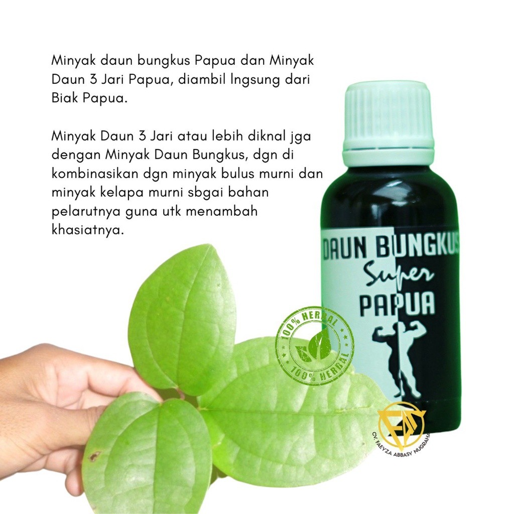 BEST PROMO Minyak daun Bungkus Tiga Jari/HERCULES Asli Papua