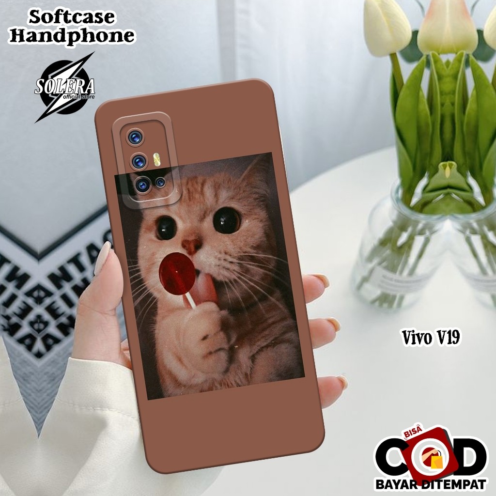 Case Vivo V19 Softcase Vivo V19 Terbaru Silikon Pro Camera Fashion Case Kucing Cute Cover Hp Kesing 