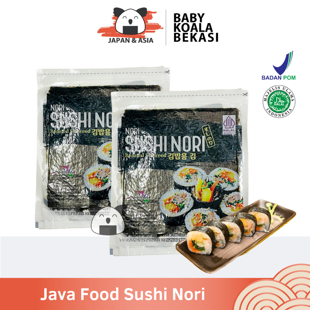 

JAVA SUPER FOOD Nori Sushi Gold 10 Lembar Halal | Seaweed Rumput Laut Sushi - BKB