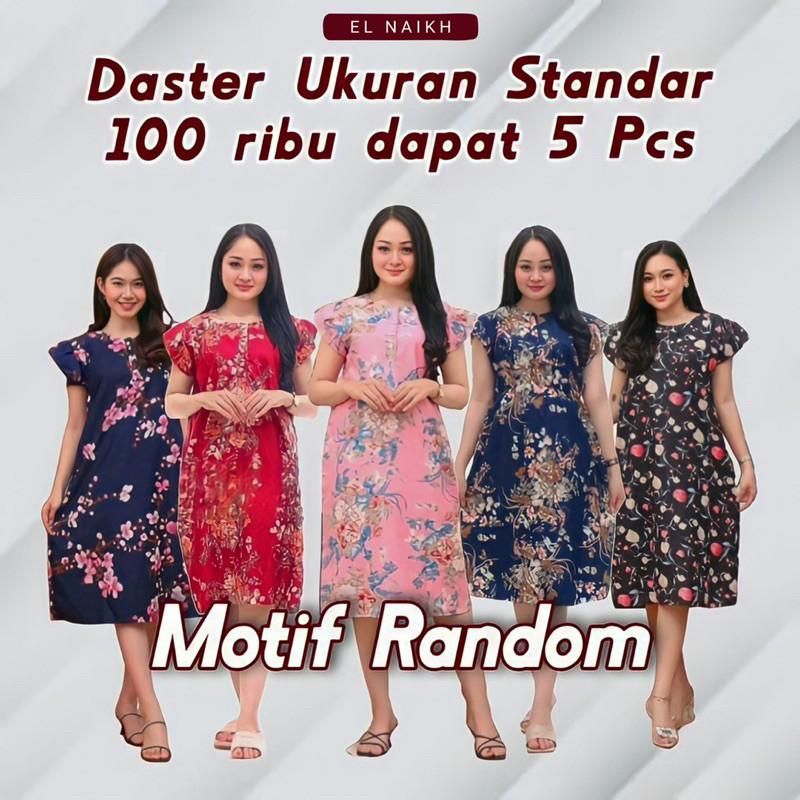 Daster Kekinian 100Rb Dapat 5 Paket Usaha | 100Rb Dapat 5 Pcs Daster | Grosir Daster Termurah | Dast