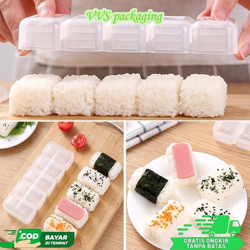 Cetakan Sushi / Sushi Maker / Cetakan Nasi Bentuk Sushi / Cetakan Sushi Kotak Ala Jepang