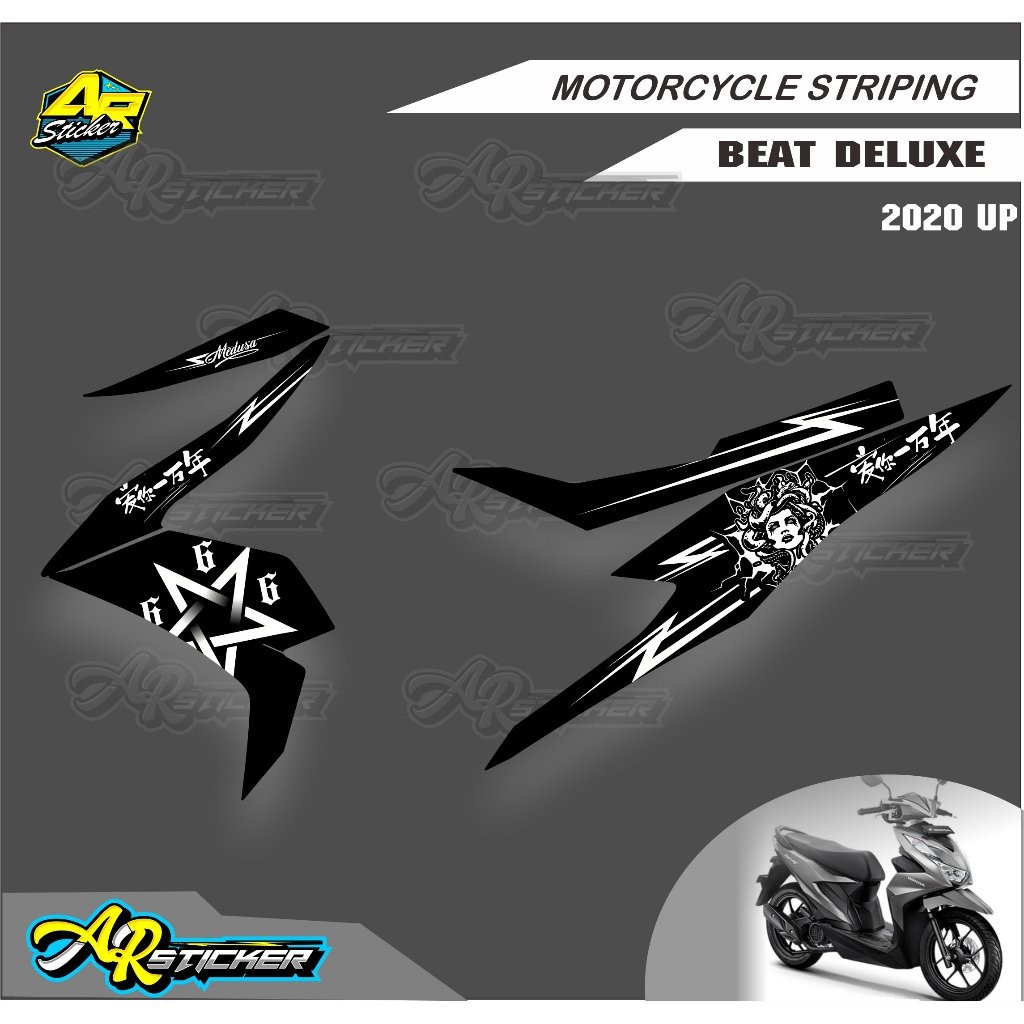 striping beat deluxe / striping beat deluxe medusa / stiker beat deluxe