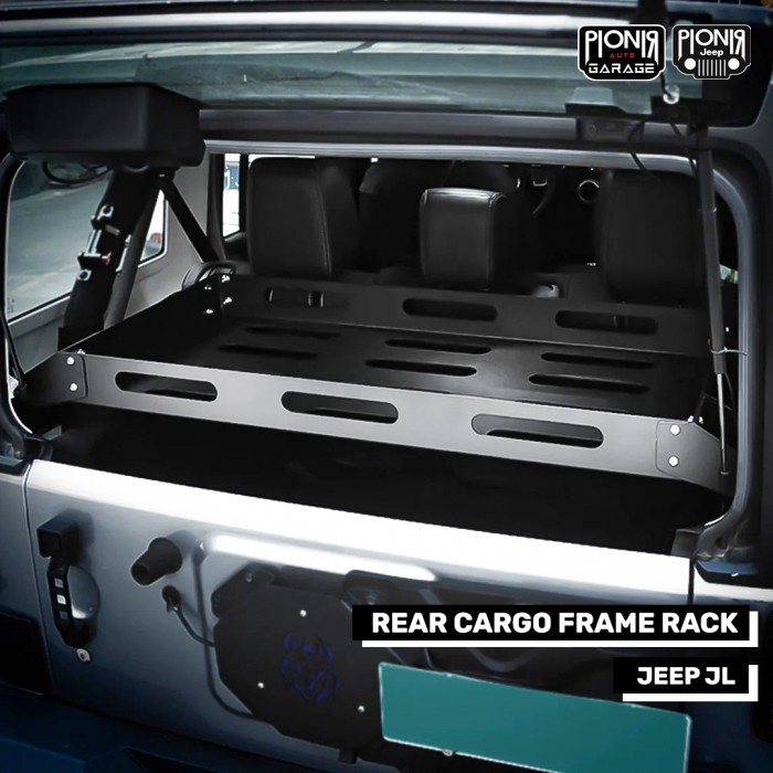 Keranjang Kargo Mobil Jeep JL Belakang Aluminium Heavy Duty Jeep Wrangler JL 2018+