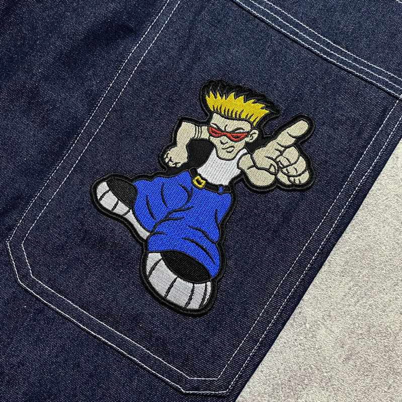 SNSCO Y2K BAGGY JORTS BIG POCKET JEANS BUKAN JNCO