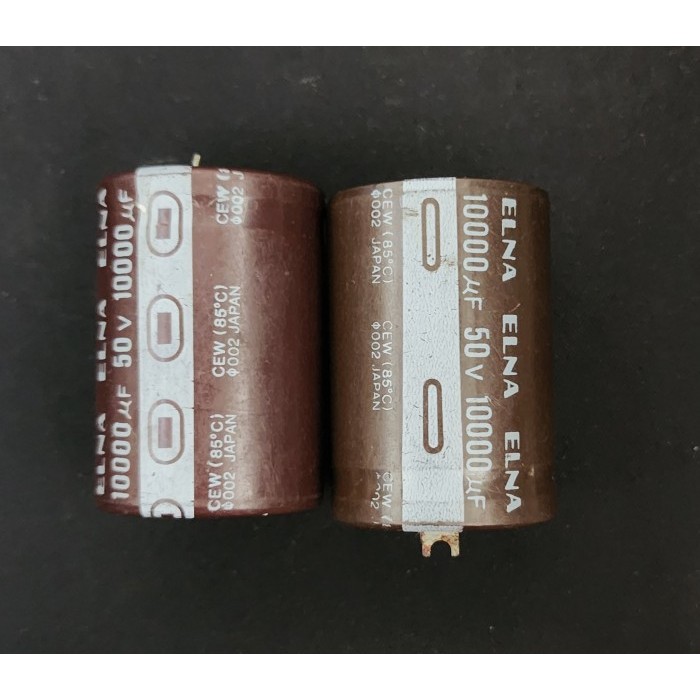 GS99 Elco Capacitor 10000uf 50v ELNA Diameter 3cm Panjang 5cm - Stok Lama