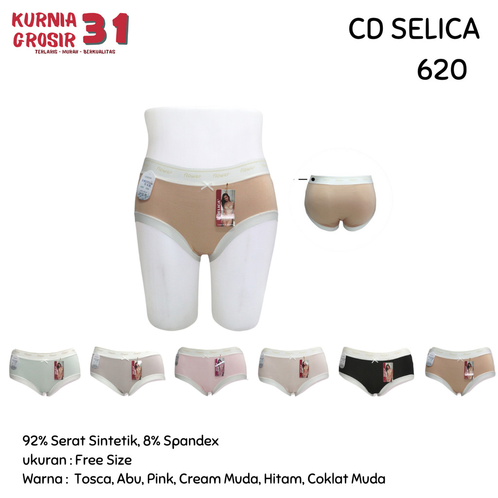 CD Wanita SELICA 620 Bahan Katun / Pakaian Dalam Wanita Seamless