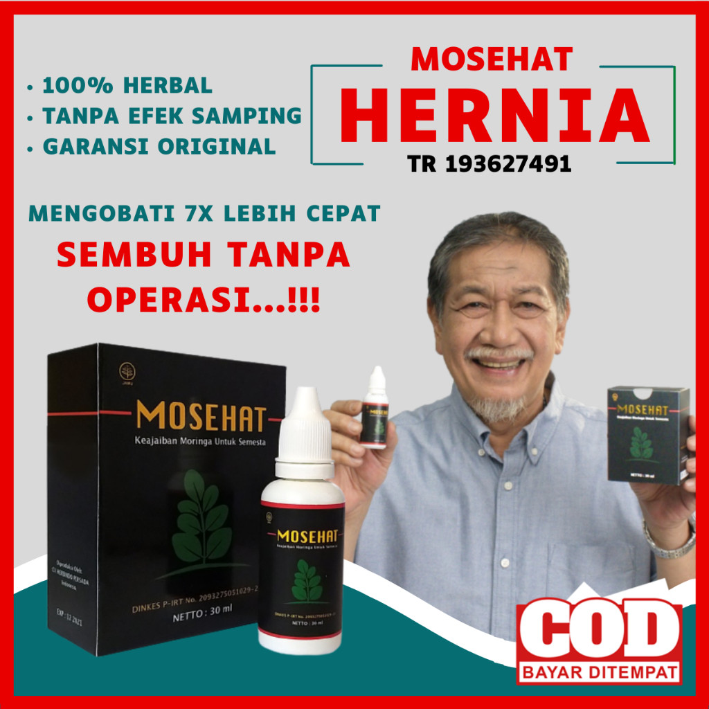 Mosehat HERBAL HERNIA Paling Ampuh Original, Obat Turun Berok Pria dan Wanita - 30ml