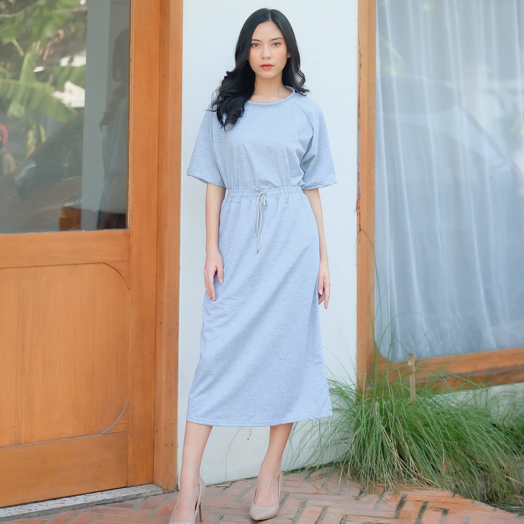 GirlStudio Setelan Wanita Kekinian Matilda Grey - 906004