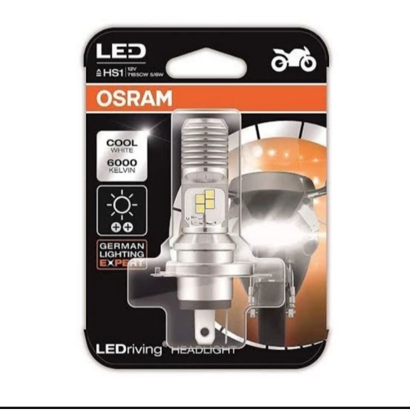 LAMPU LED OSRAM PUTIH H4 HI LO kaki 3 AC/DC 12v 5/5,5 w
