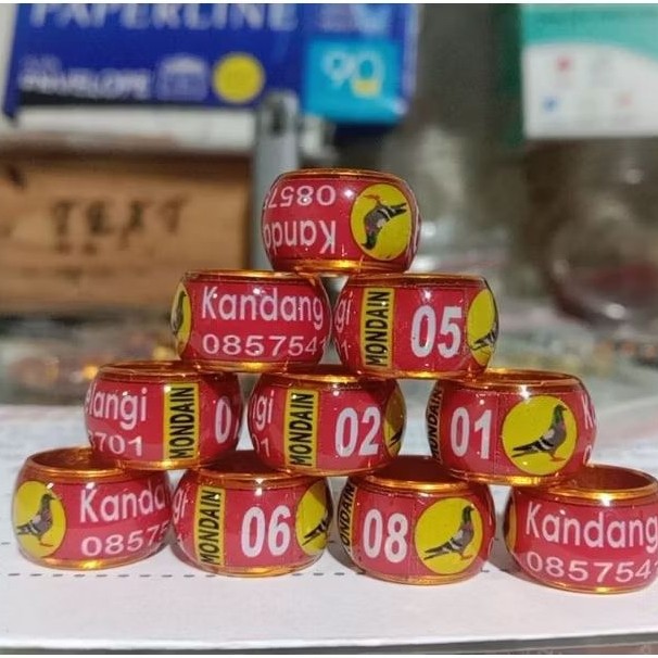Gelang Burung Ring burung merpati bisa reques nama dan nmer hp sendiri