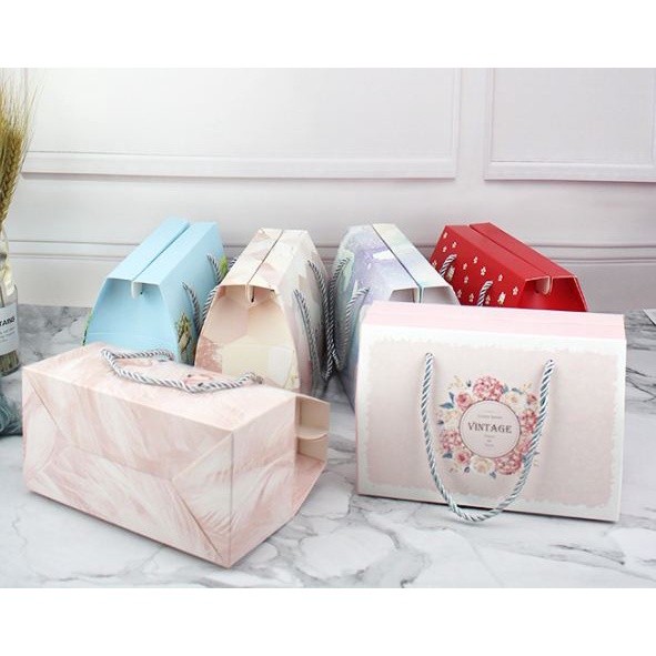 

WW 329 Kotak Bingkisan Snack Hamper Anak Kantong Tenteng Kotak Kado Cewek Unicorn Flaminggo Flowers