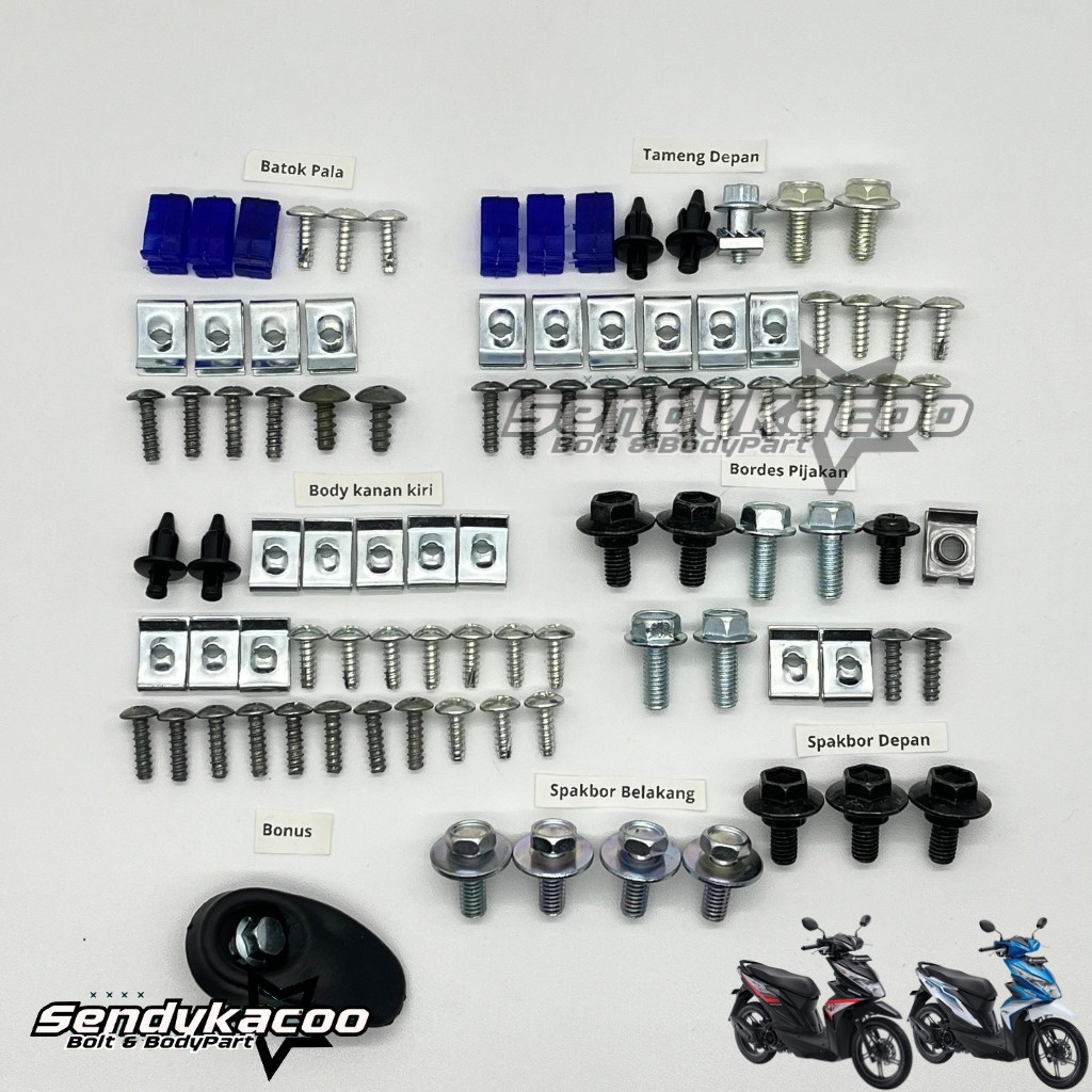 baut full set beat esp - baut beat esp full set - Baut full body Honda beat All New Esp 2016-2019