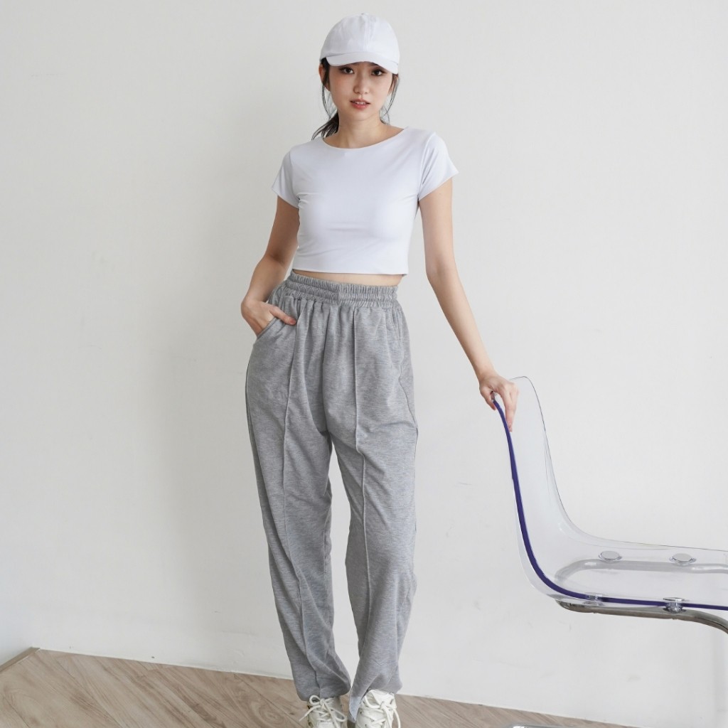 LAUREN PANTS BASIC / CELANA JOGGER WANITA / LEA STORE