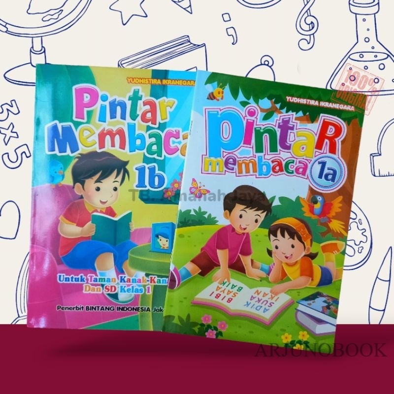 Buku Pintar Membaca 1A & 1B Untuk Anak TK dan SD Kelas 1