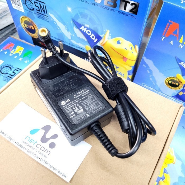 Adaptor Charger LED LCD TV LG 19" 20" 22" 24" 19V-1.3A Original New -JP