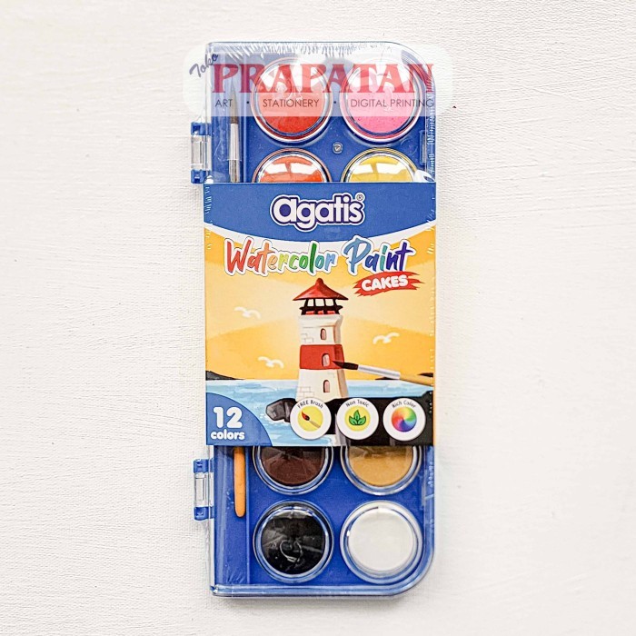 

Agatis Watercolor Paint Cakes Set PC-C | Cat Air Set - 12C PC-C-1201