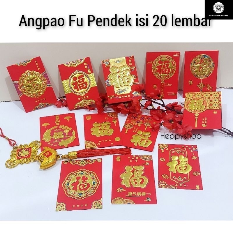 

Angpao Fu Pendek isi 20 lembar Angpao Imlek Fuk Hoki