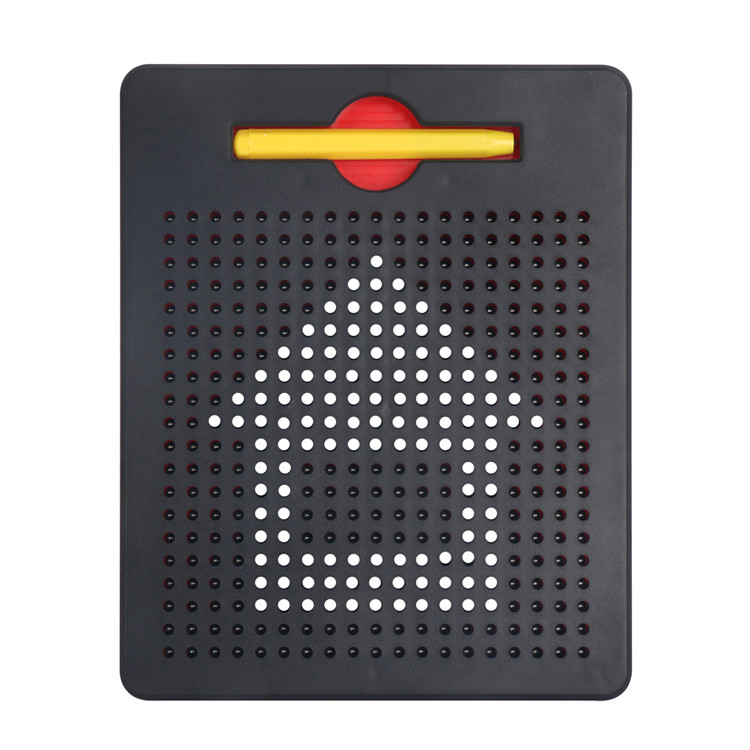 

1 Pack, steel ball magnetic drawing board red and black double-sided design graffiti fun ideal holiday gift.
