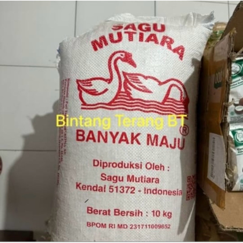 

Sagu Mutiara Banyak Madju 1 Bal Karung 10 kg / Banjak Madju 1 ball sak