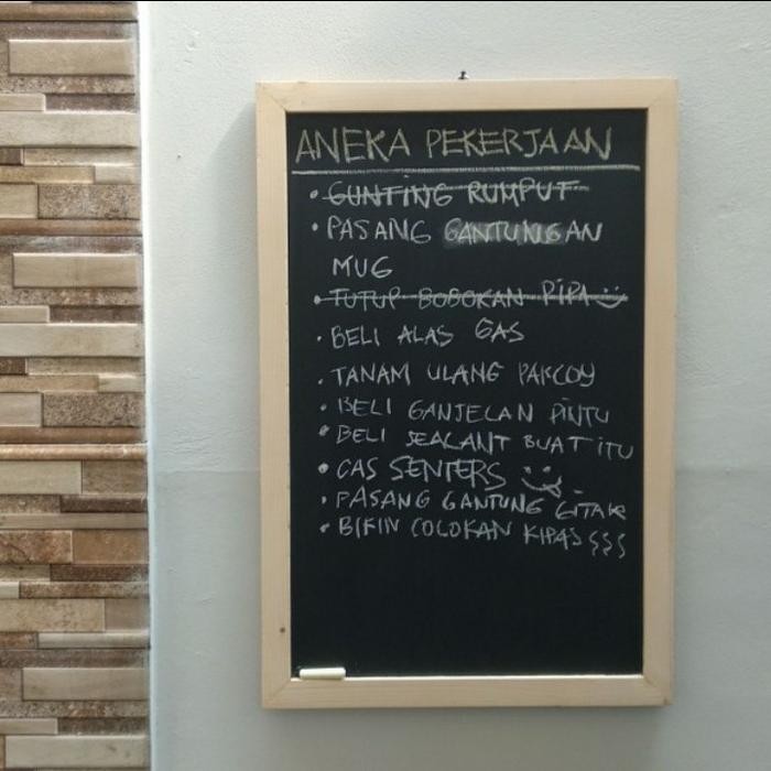 

papan menu caffe, blackboard kapur,papan tulis kapur,papan tulis - 60cmx80cm