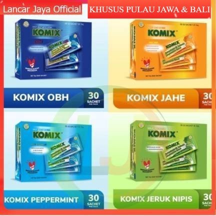 [GROSIR] OBAT BATUK KOMIX SACHET 1 BOX ISI 30