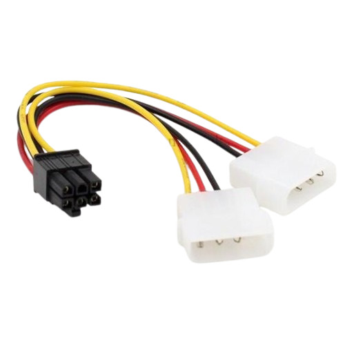 KABEL POWER VGA / ADAPTER 2 MOLEX TO 6 PIN / 6PIN PCIE / PCI-E PROMO yuri_1