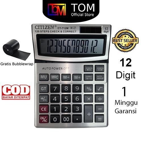 

Kalkulator CT-712M 12 Digit - Calculator Dual 2 Power COD