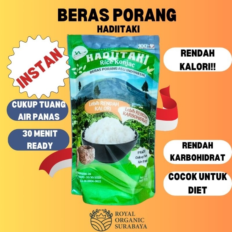 

Beras Porang 1kg, Rendah Kalori,Kaya Serat, Beras Porang Diet