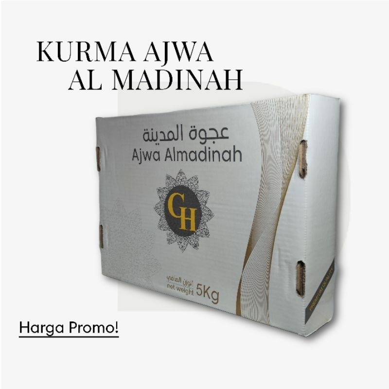 

Kurma Korma Ajwa Azwa Nabi 5 Kg Asli 100% Original Madinah Premium / Kurma Oleh Oleh Haji dan Umroh