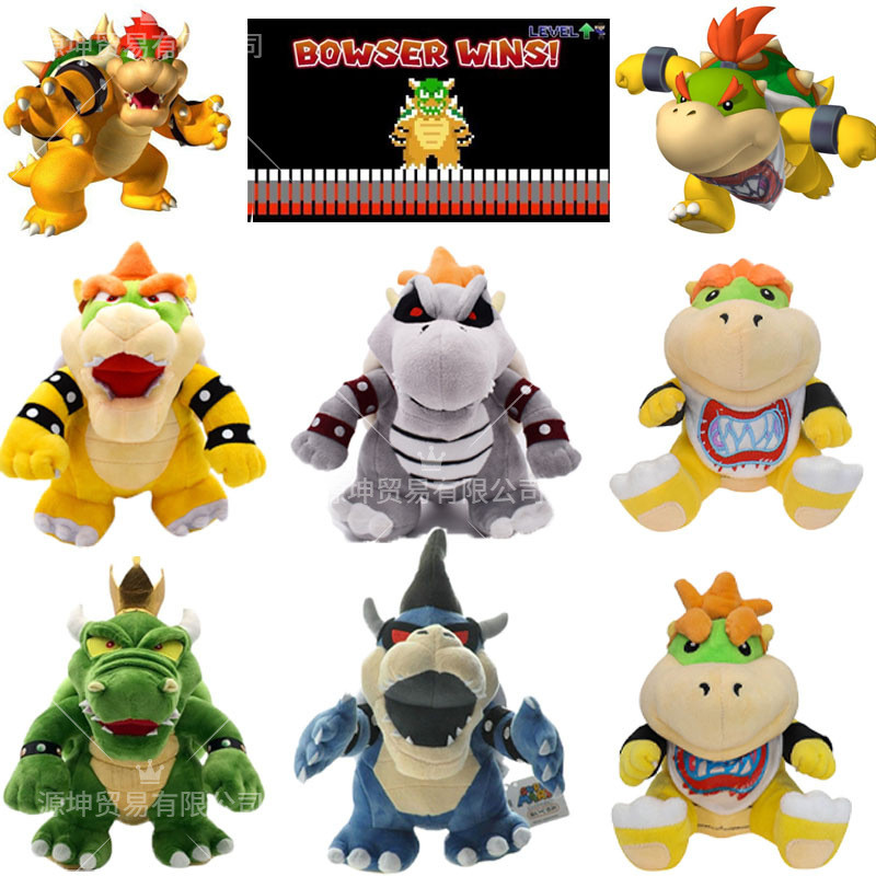 Mario Plush Toys Fury Mario Bowser Koopa JR Ludwig Roy Morton Wendy Lemmy Iggy Larry King K Rool Ani