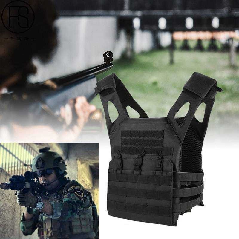 Yi Mart DEDOMON Rompi Pelindung Airsoft Gun CS Tactical Vest Combat 600D - G030102