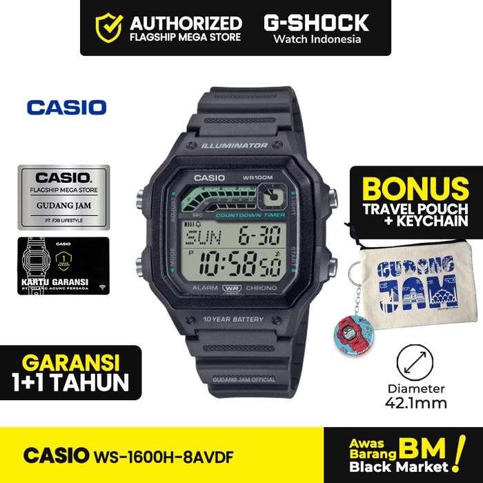 Casio General WS-1600H-8AVDF WS-1600H WS-1600 WS1600H WS 1600H