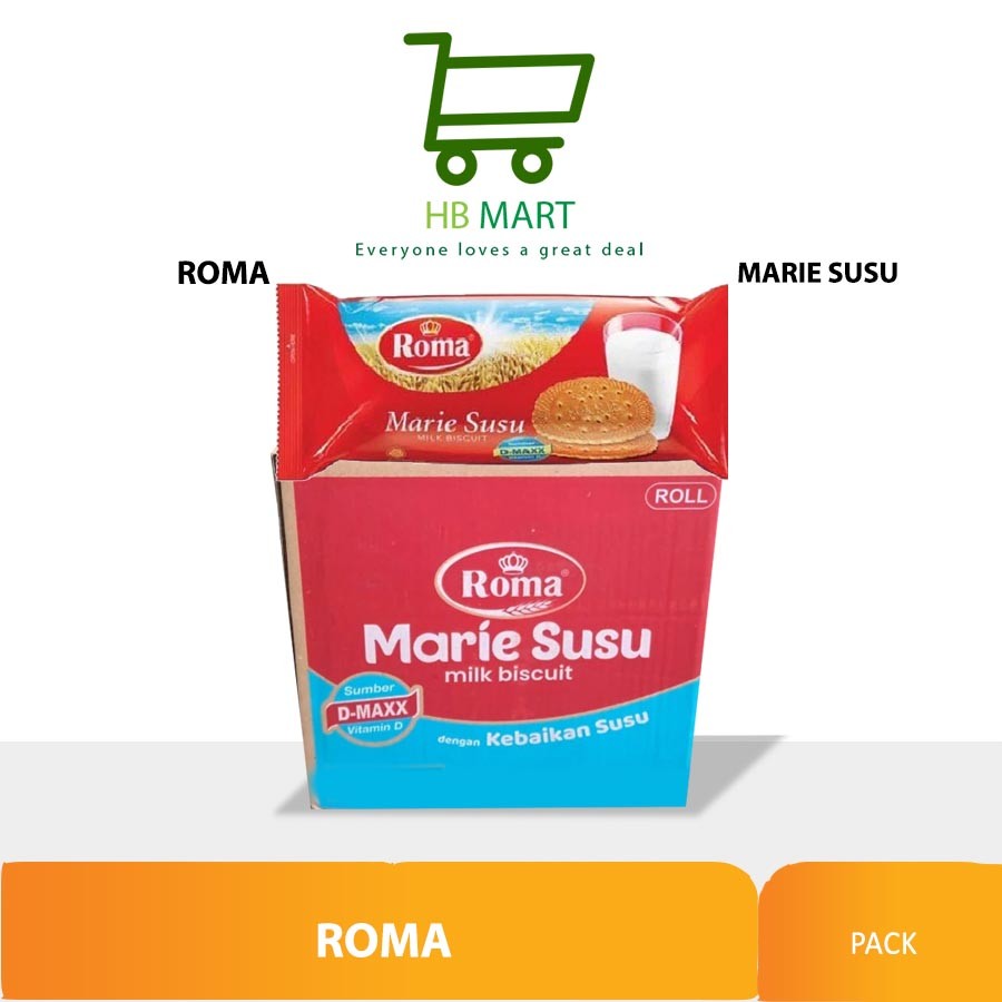 

BISKUIT ROMA MARIE SUSU BISCUIT 115 gr (1 DUS ISI 40 PCS )