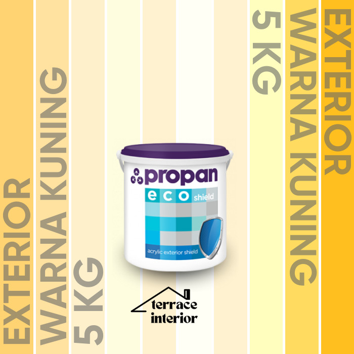 Cat Tembok Exterior Propan Eco Shield  Warna Kuning 5 Kg