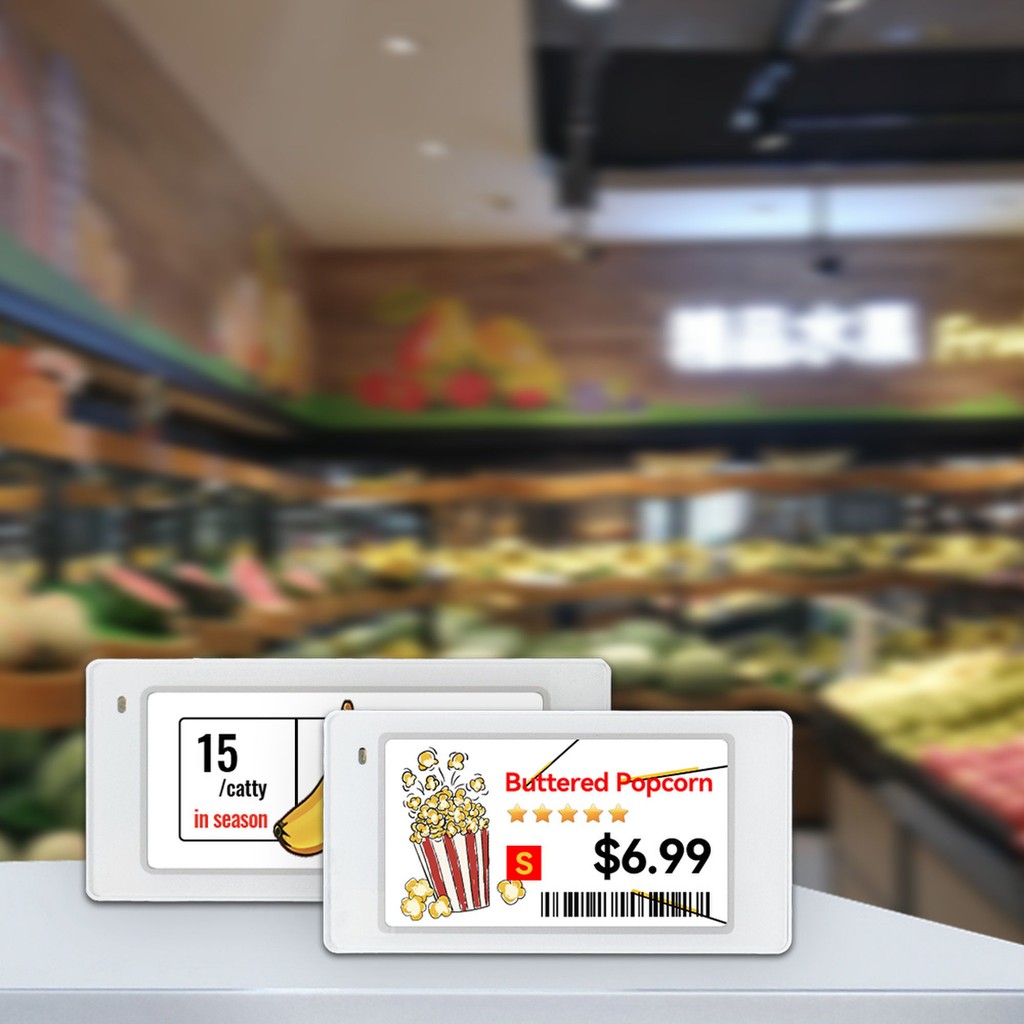 

Supermarket digital e ink price tag data strips price tag Ble digital price tags
