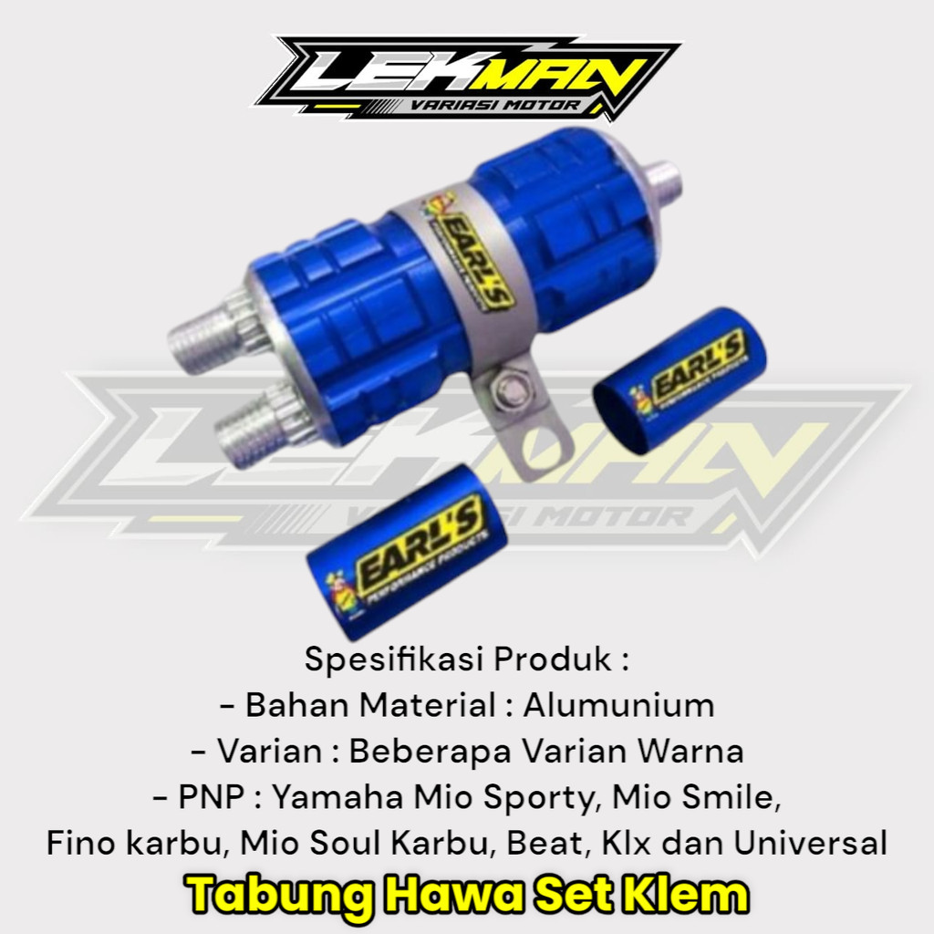 Tabung Hawa CNC Tabung Hawa Mio Tabung Hawa Beat Karbu Set Klem 2 Pcs